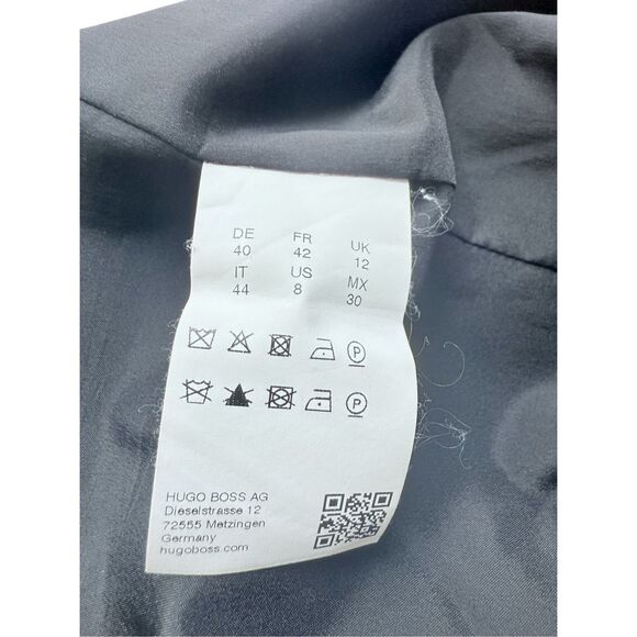 Hugo Boss Sleeveless Crew Neck Lined Pencil Sheath Dress Black Womens Size 8 - Picture 4 of 4